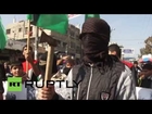 State of Palestine: Men brandish AXES to celebrate synagogue attack