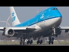 Amsterdam Schiphol Close-up Landings Boeing 747, B777, MD11.  Part 2/2