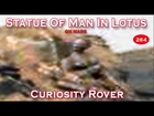 Statue Of Being In Lotus Position (Indian Style)  On Mars Looks Human