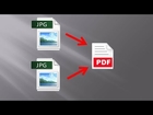 How to convert multiple jpg to one pdf