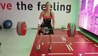Weightlifting with high heels : FAIL!