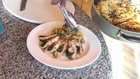 Stuffed Chicken Breast with Eggplant & Mushroom Noodles