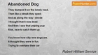 Robert William Service - Abandoned Dog