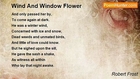 Robert Frost - Wind And Window Flower