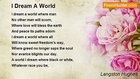 Langston Hughes - I Dream A World