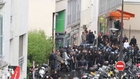 La ldj cassent tout devant la synagogue de la rue de la Roquette (13/07/2014 à Paris)