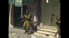 Resistance by palestinians at Hebron to Israeli force