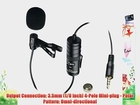 Canon EOS Rebel T5i Digital Camera External Microphone Vidpro XM-L Wired Lavalier microphone