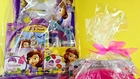 Sofia the First   Hello Kitty Easter Basket Toys - Disney Princess Candy Painting Bubbles Flowers