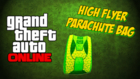 GTA 5 Online Weed Clothing Item! (GTA 5 High Flyer Parachute Bag)