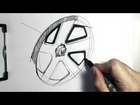 Sketching a Five-Spoke Wheel for Your Car Sketch